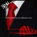 Cravates faites sur commande tissées par soie de cravates faites main par 100% de noeud parfait et place de poche